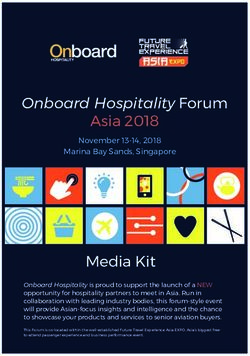 Onboard Hospitality Forum - Asia 2018 November 13-14, 2018 Marina Bay Sands, Singapore - APOT.Asia