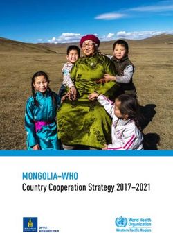 MONGOLIA-WHO Country Cooperation Strategy 2017-2021
