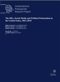 The IRA, Social Media and Political Polarization in the United States, 2012-2018 - Philip N. Howard, University of Oxford Bharath Ganesh ...