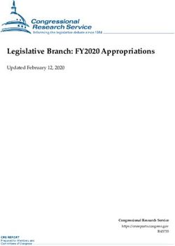 Legislative Branch: FY2020 Appropriations - Updated February 12, 2020 - Federation of ...