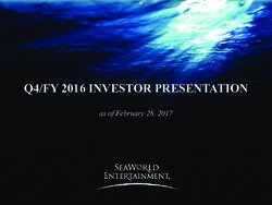 Q4/FY 2016 INVESTOR PRESENTATION - as of February 28, 2017
