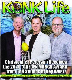 Florida Keys 3-9 Upper Keys 10-12 Cover Story 13 What's Happening 14 Real Estate 26