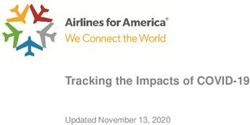 Tracking the Impacts of COVID-19 - Updated November 13, 2020 - Airlines For America