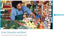 Scale, Disruption and Brexit - A new dawn for the UK food supply chains? - Barclays ...