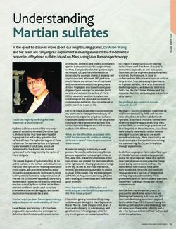 Understanding Martian sulfates - Washington University in St. Louis