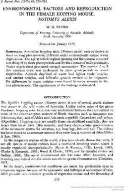 ENVIRONMENTAL FACTORS AND REPRODUCTION IN THE FEMALE HOPPING MOUSE