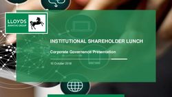 INSTITUTIONAL SHAREHOLDER LUNCH - Corporate Governance Presentation - Lloyds Banking Group