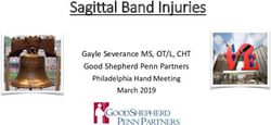 Sagittal Band Injuries - Gayle Severance MS, OT/L, CHT Good Shepherd Penn Partners