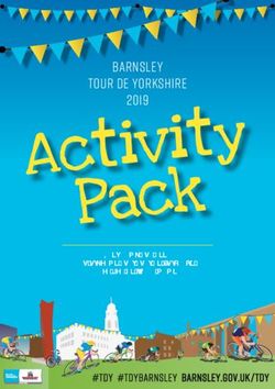 P ack - Barnsley Tour de Yorkshire 2019 - Everything you need to organise your Tour de Yorkshire - Barnsley Council