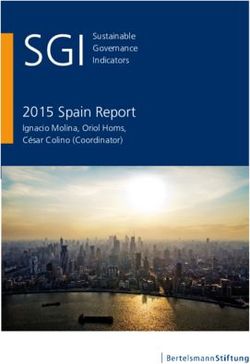 SGI 2015 Spain Report - Ignacio Molina, Oriol Homs, César Colino (Coordinator) Sustainable Governance Indicators
