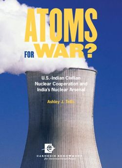 FoRWar? U.S.-Indian Civilian Nuclear Cooperation and India's Nuclear Arsenal - Ashley J. Tellis