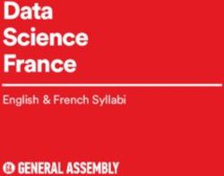 Data Science France English & French Syllabi - General Assembly