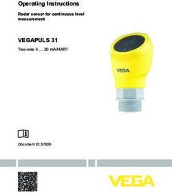 VEGAPULS 31 Two-wire 4 20 mA/HART - Operating Instructions - Two-wire 4 20 mA ...