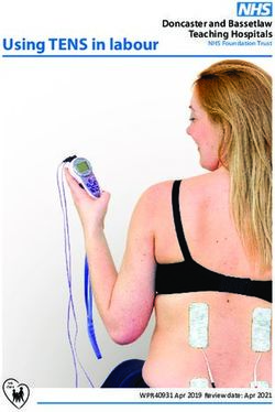 Using TENS in labour Doncaster and Bassetlaw Teaching Hospitals - WPR40931 Apr 2019 Review date: Apr 2021