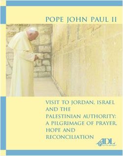 Pope john paul ii - visit to jordan, israel and the palestinian authority: a pilgrimage of prayer, hope and reconciliation
