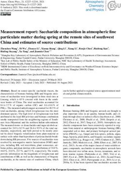 Measurement report: Saccharide composition in atmospheric fine particulate matter during spring at the remote sites of southwest China and ...