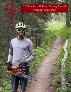 2022 Jackson & Teton County Annual Housing Supply Plan