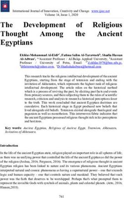 The Development Thought Among Egyptians - IJICC
