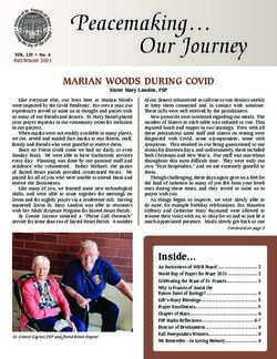 Peacemaking - Peacemaking Our Journey