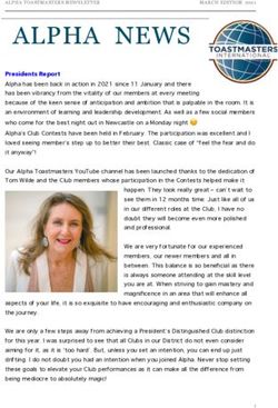 ALPHA NEWS - Alpha Toastmasters Club