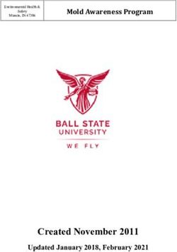 Created November 2011 - Updated January 2018, February 2021 - Mold Awareness Program - Ball State University