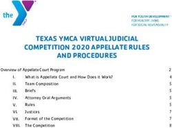 TEXAS YMCA VIRTUAL JUDICIAL COMPETITION 2020 APPELLATE RULES AND PROCEDURES