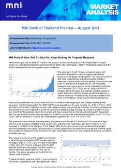 MNI Bank of Thailand Preview - August 2021
