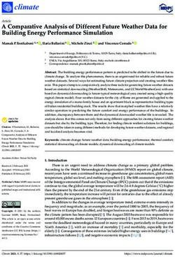 A Comparative Analysis of Different Future Weather Data for Building Energy Performance Simulation - MDPI