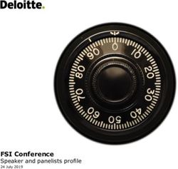 FSI Conference Speaker and panelists profile 24 July 2019 - Deloitte