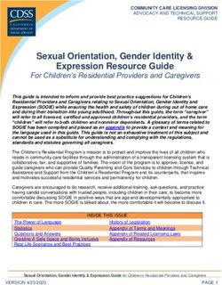 Sexual Orientation, Gender Identity & Expression Resource Guide - Marin Foster Care Association