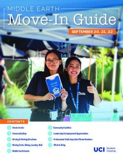 Move-In Guide MIDDLE EARTH - UCI Housing