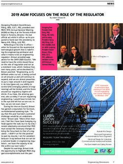 2019 AGM FOCUSES ON THE ROLE OF THE REGULATOR - PEO