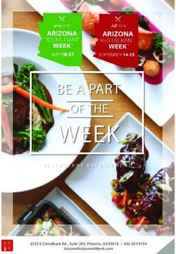 WEEK BE A PART OF THE - Arizona Restaurant Association