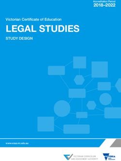 LEGAL STUDIES 2018-2022 - Accreditation Period - VCAA