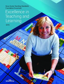 Excellence in Teaching and Learning - Nova Scotia Teaching Standards Foundation Document 2016 - Education and Early ...