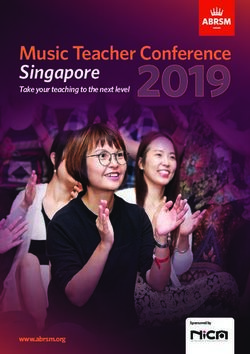 Music Teacher Conference Singapore - Take your teaching to the next level - www.abrsm.org