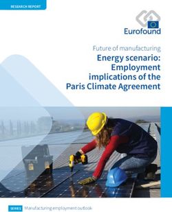 Energy scenario: Employment implications of the Paris Climate Agreement - Future of manufacturing