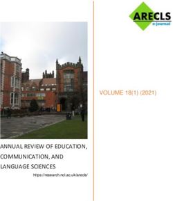 ANNUAL REVIEW OF EDUCATION, COMMUNICATION, AND LANGUAGE SCIENCES - VOLUME 18(1) (2021)