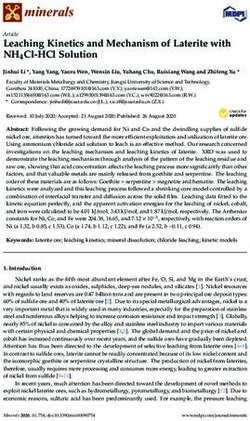 Leaching Kinetics and Mechanism of Laterite with NH4Cl-HCl Solution