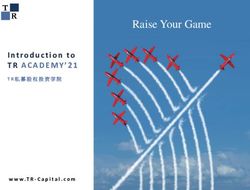 Raise Your Game Introduction to - TR Capital