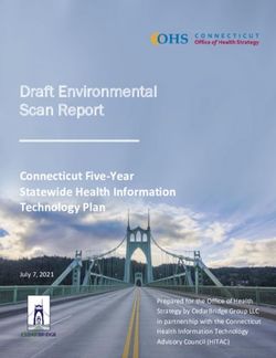 Draft Environmental Scan Report - Connecticut Five-Year Statewide Health Information Technology Plan - CT.gov