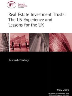 Real Estate Investment Trusts: The US Experience and Lessons for the UK - May 2009 - Investment Property Forum