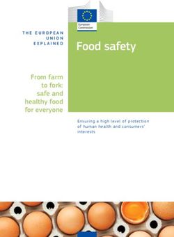 Food safety From farm to fork: safe and healthy food for everyone - THE EUROPEAN