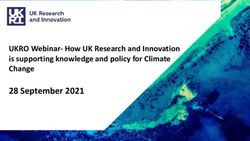 28 September 2021 UKRO Webinar- How UK Research and Innovation is supporting knowledge and policy for Climate Change