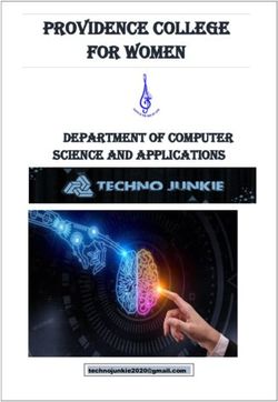 PROVIDENCE COLLEGE FOR WOMEN - DEPARTMENT OF COMPUTER SCIENCE AND APPLICATIONS