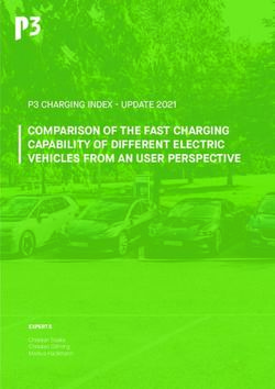 COMPARISON OF THE FAST CHARGING CAPABILITY OF DIFFERENT ELECTRIC VEHICLES FROM AN USER PERSPECTIVE - P CHARGING INDEX UPDATE - P3 Group