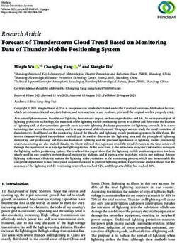Forecast of Thunderstorm Cloud Trend Based on Monitoring Data of Thunder Mobile Positioning System