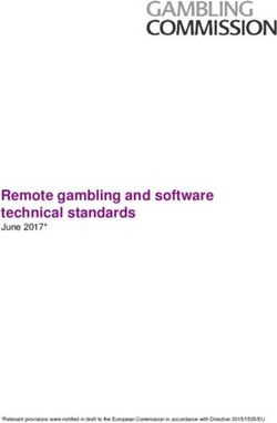 Remote gambling and software technical standards - June 2017