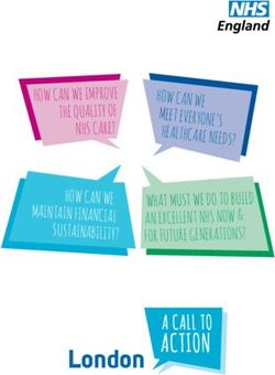 London - HOW CAN WE IMPROVE THE QUALITY OF NHS CARE? - NHS England