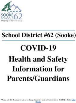 COVID-19 Health and Safety Information for Parents/Guardians - School District #62 (Sooke)